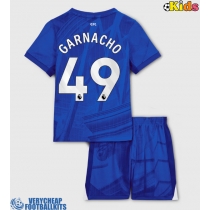 Chelsea Alejandro Garnacho #49 Replica Home Minikit 2025-26 Short Sleeve (+ pants)